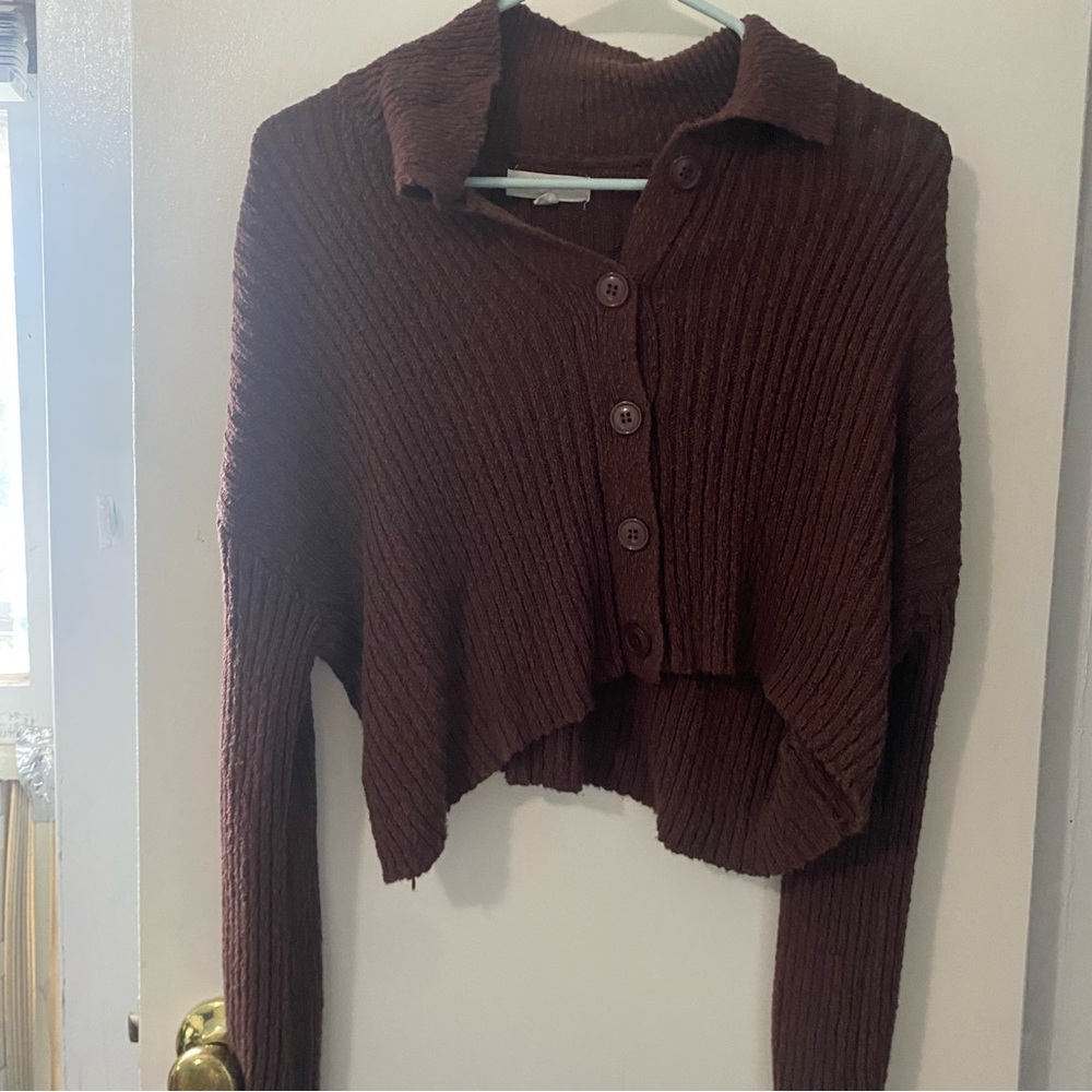 Brown sweater/ cardigan